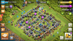 Cont clash of clans level 206 foto