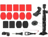 Cumpara ieftin Sistem avansat prindere camera GoPro Hero 13, DJI Action 5 Pro la casca motocicleta, Surewo, culoarea negru