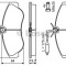 Set placute frana,frana disc FIAT DUCATO platou / sasiu (230) (1994 - 2002) BOSCH 0 986 424 031