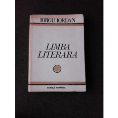 Limba literara , Iorgu Iordan