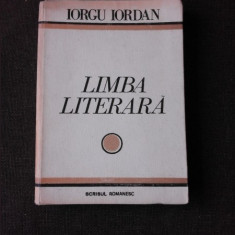 Limba literara , Iorgu Iordan