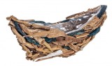 Cumpara ieftin Ghiveci decorativ pentru flori din lemn model Barcuta 53 cm x 21 cm x 23h