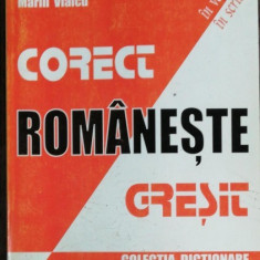 CORECT/GRESIT ROMANESTE - MARIN RADULESCU / MARIN VLAICU