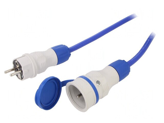 Prelungitor albastru 10m 16A 3x2,5mm2
