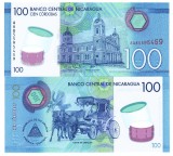 Nicaragua 100 Cordobas 2021 P-212b Polimer UNC