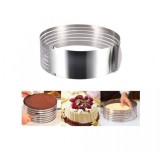 Inel ajustabil din inox, 6 spatii pentru feliere, argintiu