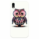 Husa silicon pentru Apple Iphone XR, Colorful Owl Illustration