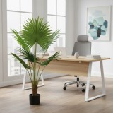 Palmier artificial Livistona evantai cu 5 frunze, 120 cm, verde