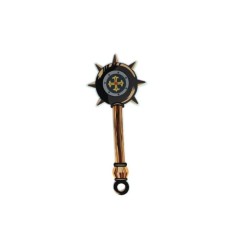 Buzdugan Viking, Din spuma, MASHASHOP, negru/galben, 42 cm
