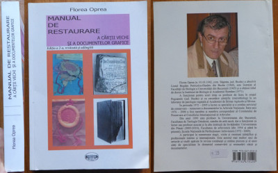 Florea Oprea , Manual de restaurare a cartii vechi si a documentelor grafice foto
