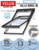 Fereastra Mansarda VELUX GLU 0051B, Poliuretan, 2 Sticle, Maner Jos, Clapeta Ventilatie, Batanta, Geam Termoizolant, 1.3 W/m2k