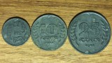 Cumpara ieftin Olanda ocupatie Germania nazista WW2 - Set SUPEROFERTA - 1 cent + 10 + 25 cents 1941-1942-1943 - zinc - impecabile !