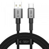 Cablu Date si Incarcare USB-A - USB-C Tech-Protect Ultraboost DNA, 15W, 3m, Gri, Universal