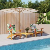 vidaXL Perne pentru scaun Adirondack, 2 buc, multicolor, textil oxford