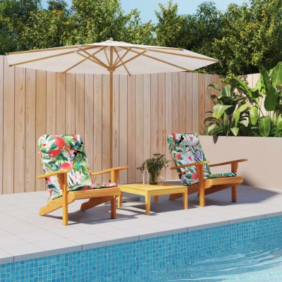 vidaXL Perne pentru scaun Adirondack, 2 buc, multicolor, textil oxford foto