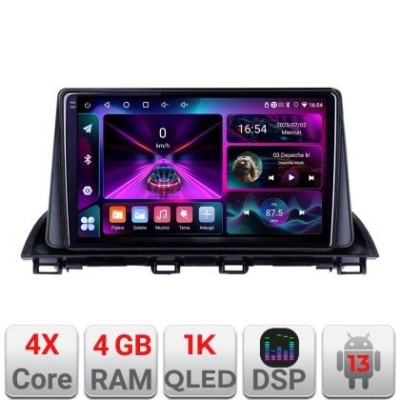 Navigatie Mazda 3 2014-2019 A-463 4+64 InCell Display 1K Android Waze USB Navigatie Internet Youtube Radio CarStore Technology foto