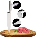 Cumpara ieftin Cutit de bucatar profesional Koken din otel inoxidabil, 33 cm, 56&plusmn;HRC, maner ergonomic, cutit de bucatarie pentru feliere si taiere precisa