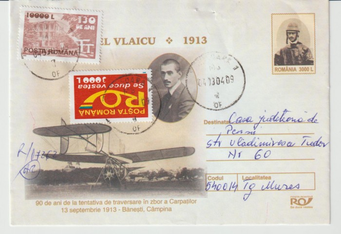 Romania 2004 , Plic Circulat - Aurel Vlaicu