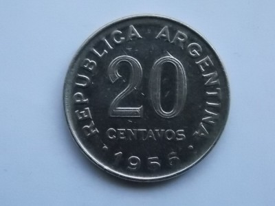 20 CENTAVOS 1956 ARGENTINA foto