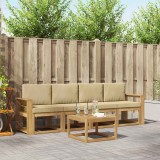 vidaXL Set de canapele de exterior cu pernă 5 pcs Alb și Bej 3387217