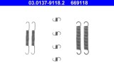 ATE 03.0137-9118.2 Set accesorii sabot de frana
