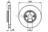 Disc frana RENAULT LAGUNA II (BG0/1) (2001 - 2016) BOSCH 0 986 479 198