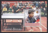 Guineea - Bissau 2001 - Campionatul Mondial de tenis de masă, Osaka, Colita, MNH, Nestampilat