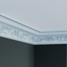 Cornisa decorativa din poliuretan C709 - 8.2x5.8x200 cm