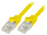 Cablu Patch UTP Cat 5e PVC Galben 1m, Logilink