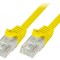 Patch cord galben U/UTP Cat 5e 0,5m