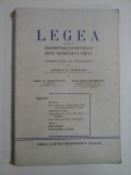 Cumpara ieftin LEGEA PENTRU REGLEMENTAREA RAPORTURILOR DINTRE PROPRIETARI SI CHIRIASI (1943) - George D. PADURARU * Dem. D. NEGULESCU * Ilie DRAGOMIRESC