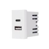 Cumpara ieftin Modul Priza USB A+C 1M LUXION, Standard Italian SmartElectro IntelligentHouse