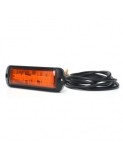 Stroboscop Led Portocaliu 1469 W218 Cu Montare In Grila, 2 Faze Flash 12V-24V, 21W WAS
