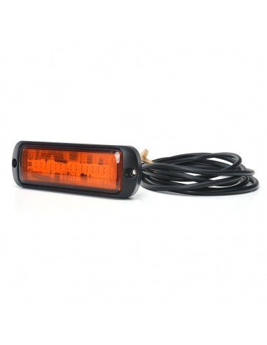 Stroboscop Led Portocaliu 1469 W218 Cu Montare In Grila, 2 Faze Flash 12V-24V, 21W WAS