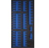 Organizator imbusuri BGS, 49 piese, spuma, compatibil dulap scule, 189x408x32mm, hexagonale/Torx/XZN/Ribe (fara imbusuri)