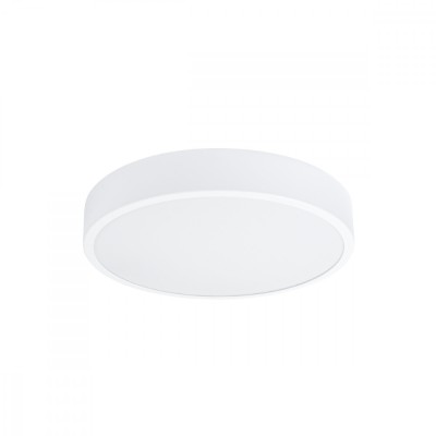 Lustră De Tavan Onyx Alb Aluminiu 1 Bec Rotund Minimalist De Interior foto