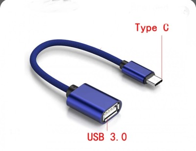 Cablu OTG USB type C la USB 3.0 Albastru foto