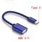 Cablu OTG USB type C la USB 3.0 Albastru