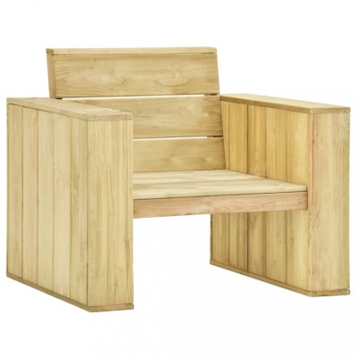 vidaXL Scaun de grădină, 89 x 76 x 76 cm, lemn de pin tratat 49036 foto