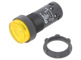 Comutator Apăsare 22mm 1NO Galben