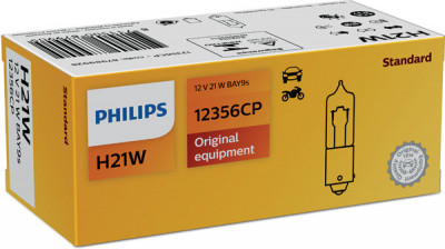 BEC SEMNALIZARE H21W 12V SET 10 buc PHILIPS 78715 foto