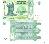 Moldova bancnota 20 lei 2015 UNC