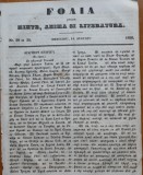 Cumpara ieftin Foaia pentru minte , inima si literatura , nr. 29 si 30 , 1856