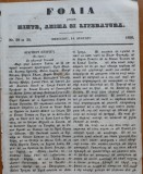 Foaia pentru minte , inima si literatura , nr. 29 si 30 , 1856