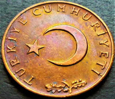 Moneda 10 KURUS - TURCIA, anul 1971 *cod 314 foto