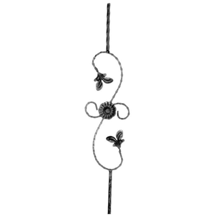 Panou fier forjat PN 014, 800 x 170 mm