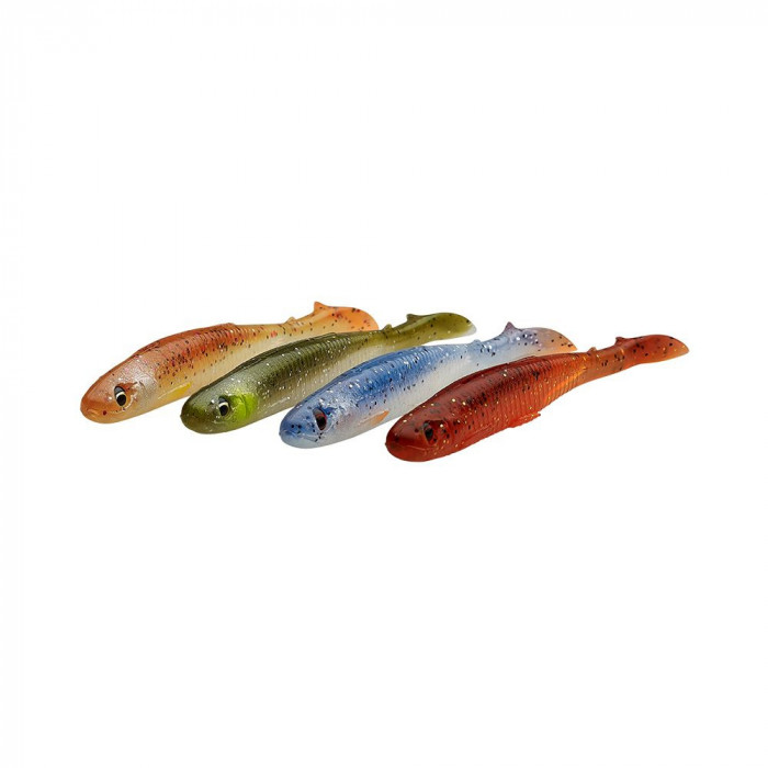 Savage Gear Slender Scoop Shad Clear Water Mix 4buc- 9cm 4g