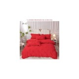 Cumpara ieftin Lenjerie de Lux cu Pliuri si Volan, 6 Piese pentru Pat Dublu - PUC151