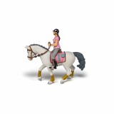 Figurina Papo Cal de Parada, Jucarie Colectie, Calaret, Animale de Ferma, 14.5 cm, Recomandat 3+ Ani