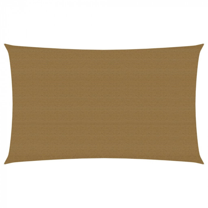 vidaXL P&acirc;nză parasolar, gri taupe, 2x4,5 m, HDPE, 160 g/m&sup2;